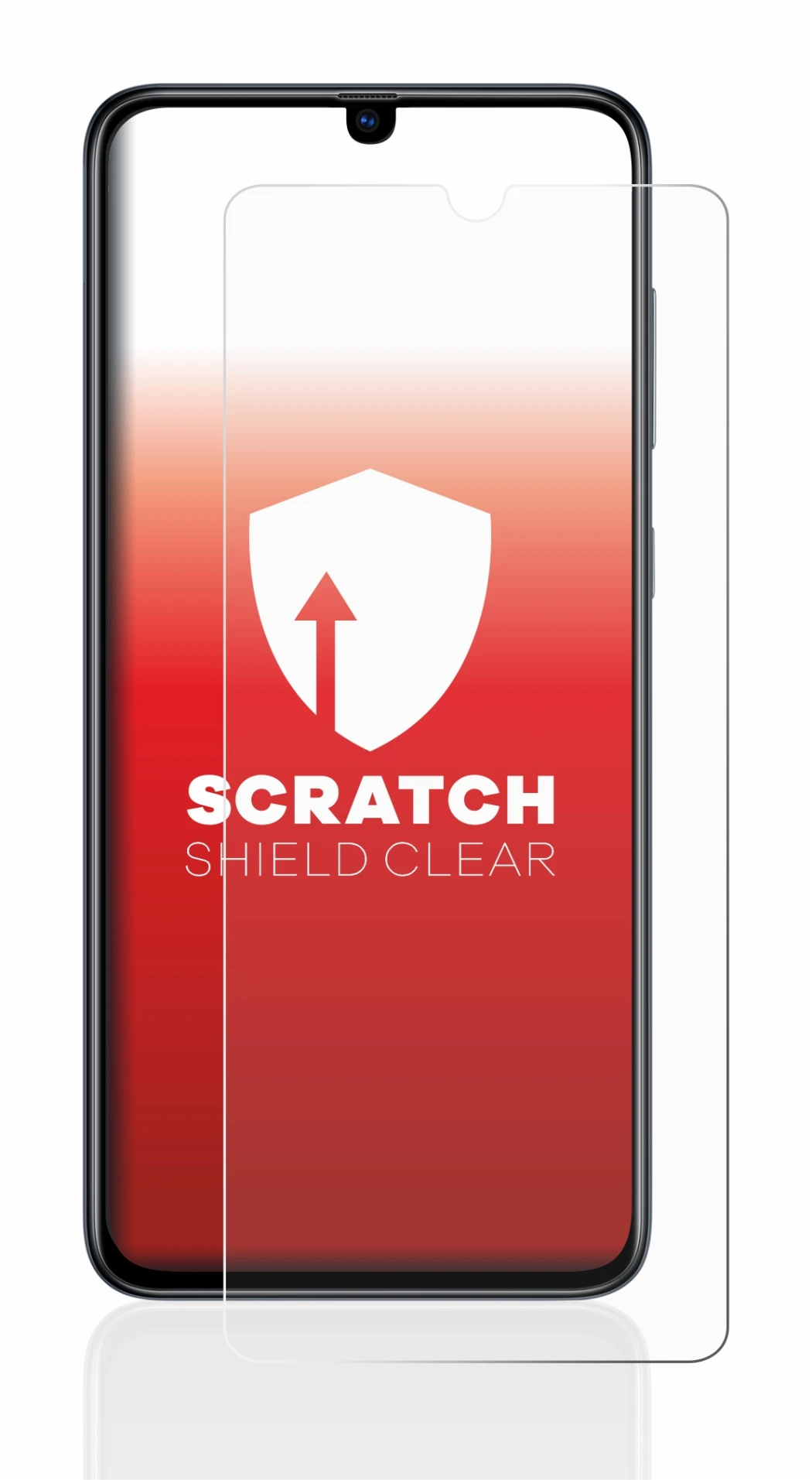 Imagen del dispositivo Samsung Galaxy A70 con una amplia variedad de protectores de pantalla.