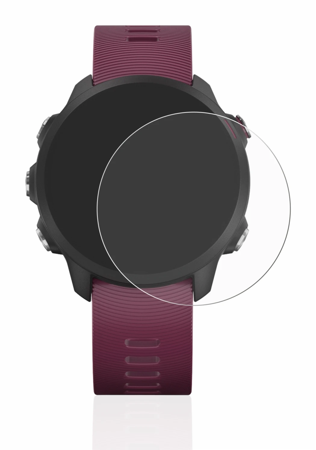 Imagen del dispositivo Garmin Forerunner 245 con una amplia variedad de protectores de pantalla.