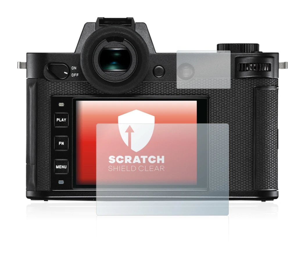 Imagen del dispositivo Leica SL2 con una amplia variedad de protectores de pantalla.