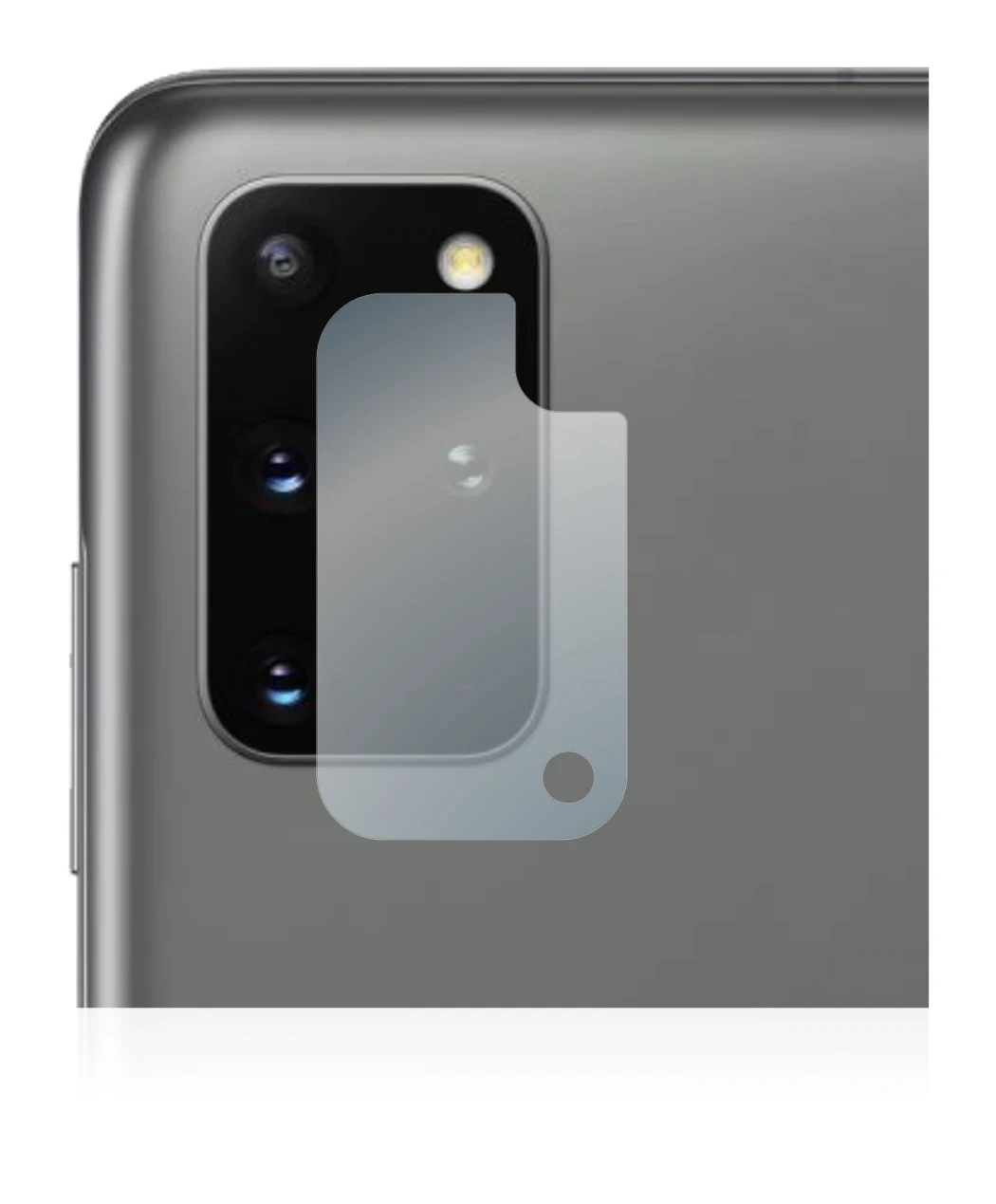 Imagen del dispositivo Samsung Galaxy S20 Plus 5G (SÓLO Cámara) con una amplia variedad de protectores de pantalla.