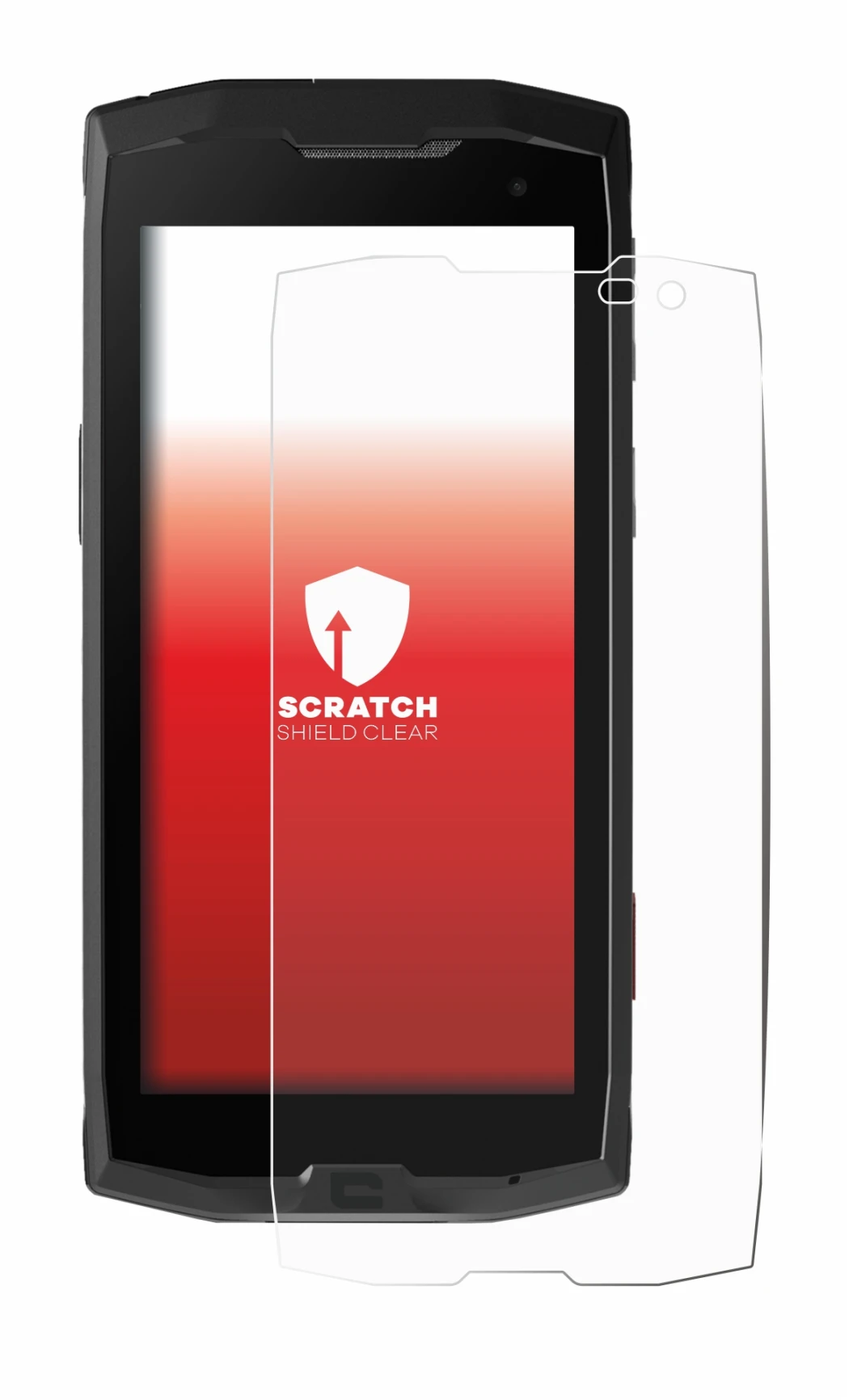 Imagen del dispositivo Crosscall Core M4 con una amplia variedad de protectores de pantalla.