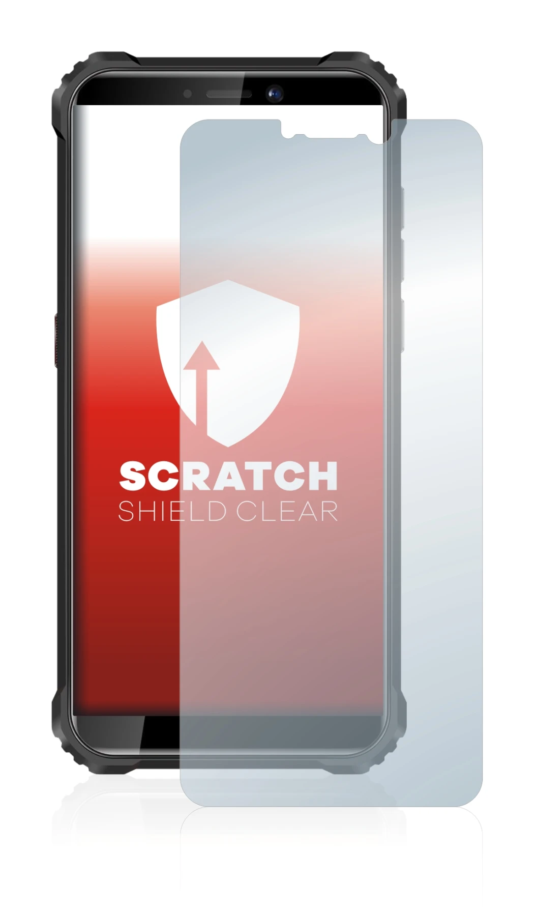 Imagen del dispositivo Oukitel WP5 con una amplia variedad de protectores de pantalla.