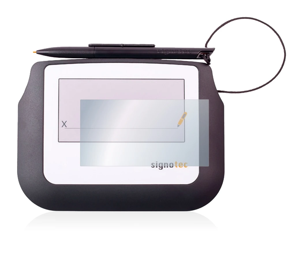 Imagen del dispositivo Signotec Signature Sigma Lite con una amplia variedad de protectores de pantalla.