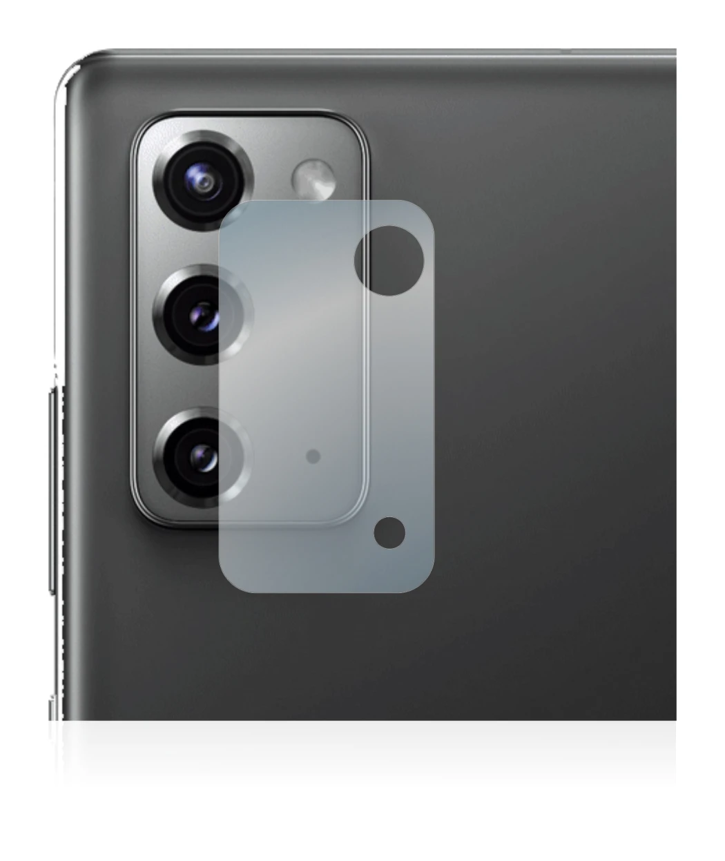 Imagen del dispositivo Samsung Galaxy Note 20 5G (SÓLO Cámara) con una amplia variedad de protectores de pantalla.