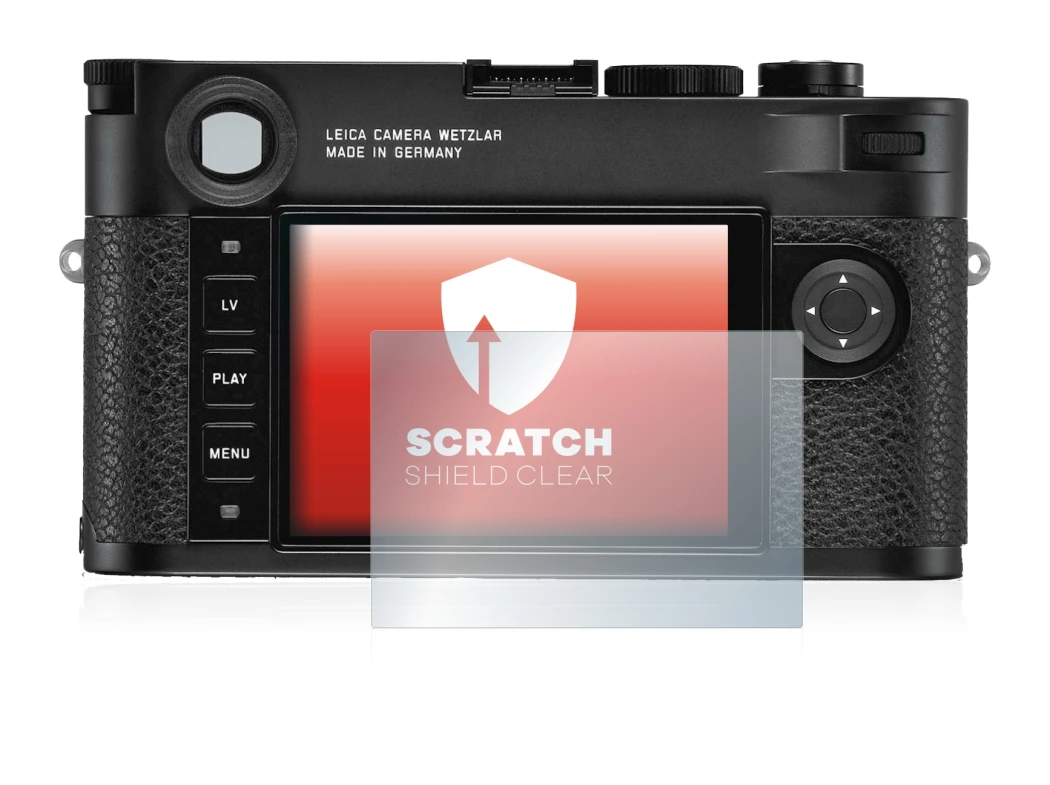 Imagen del dispositivo Leica M10-R con una amplia variedad de protectores de pantalla.