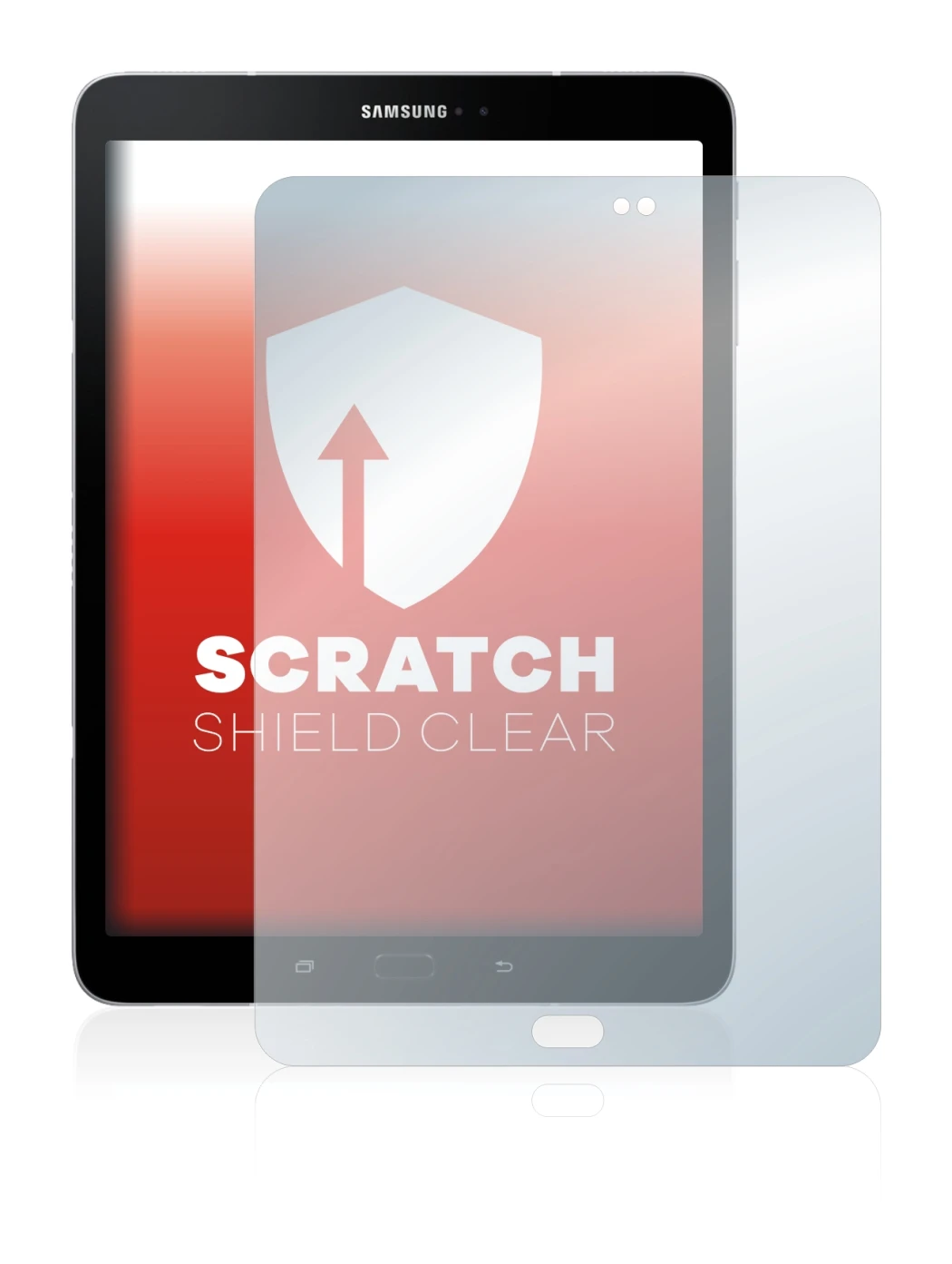 Imagen del dispositivo Samsung Galaxy Tab S3 con una amplia variedad de protectores de pantalla.