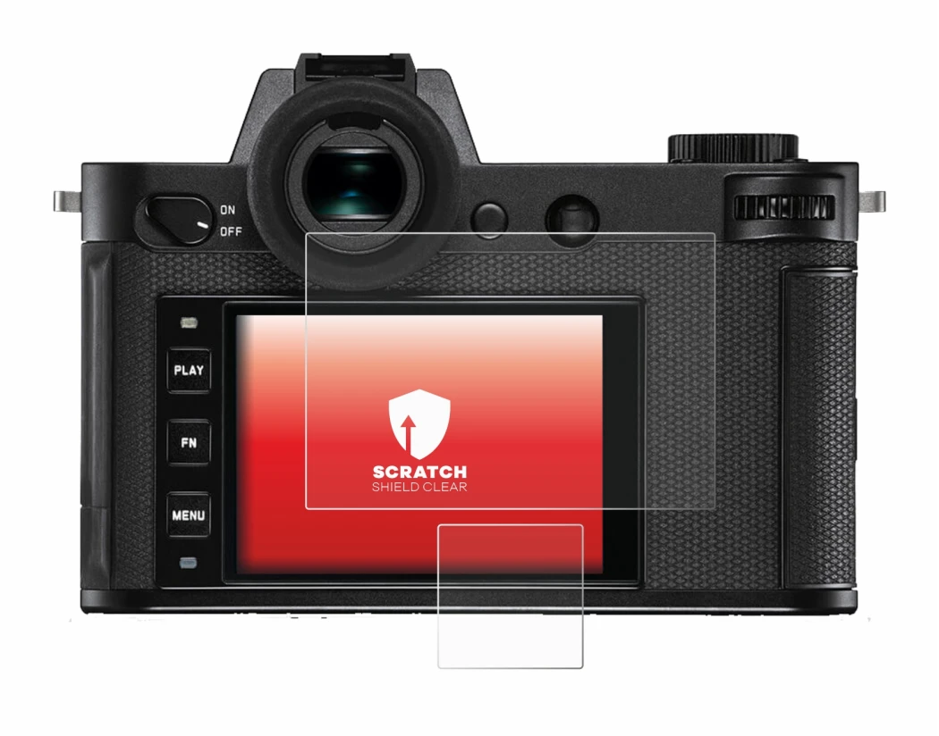 Imagen del dispositivo Leica SL2-S con una amplia variedad de protectores de pantalla.
