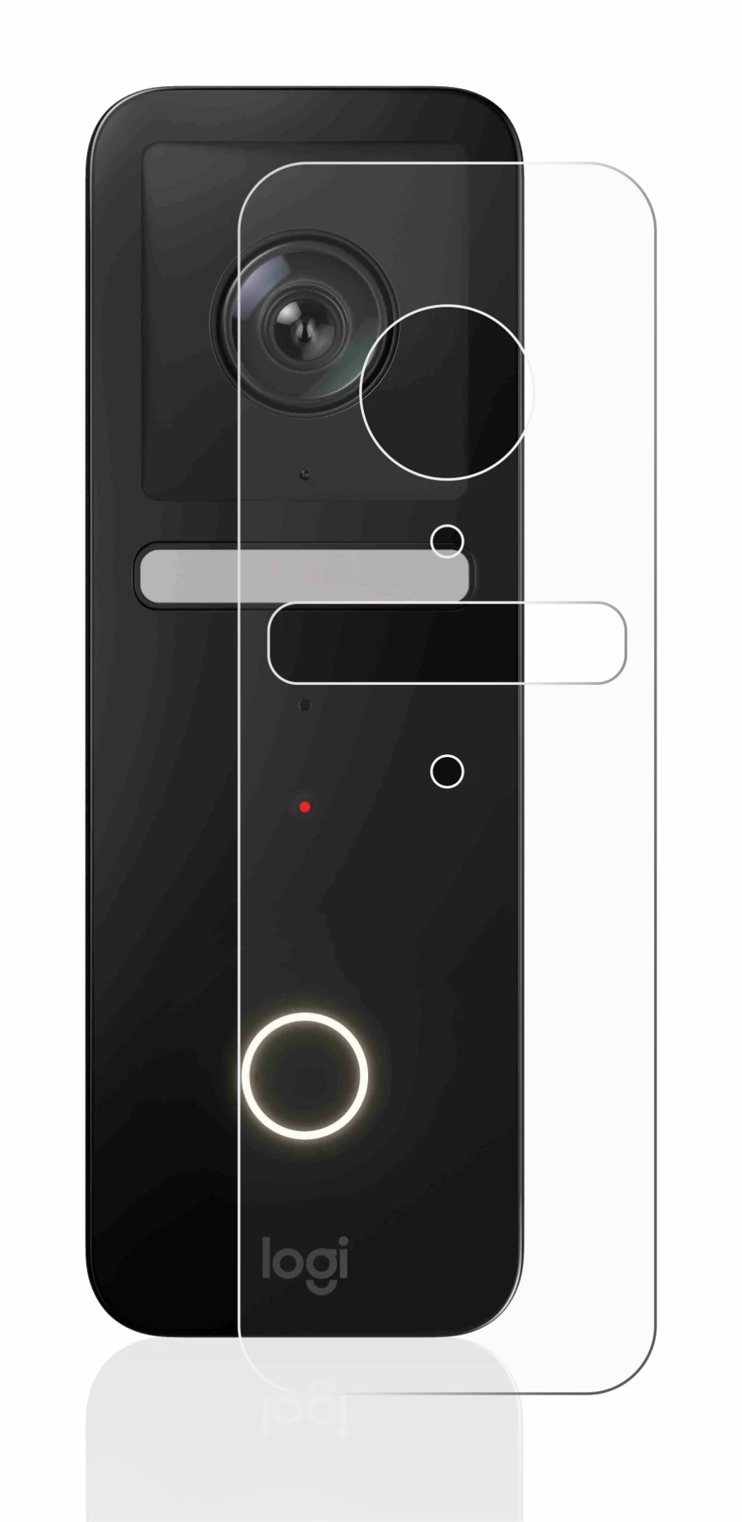 Imagen del dispositivo Logitech Circle View Doorbell con una amplia variedad de protectores de pantalla.
