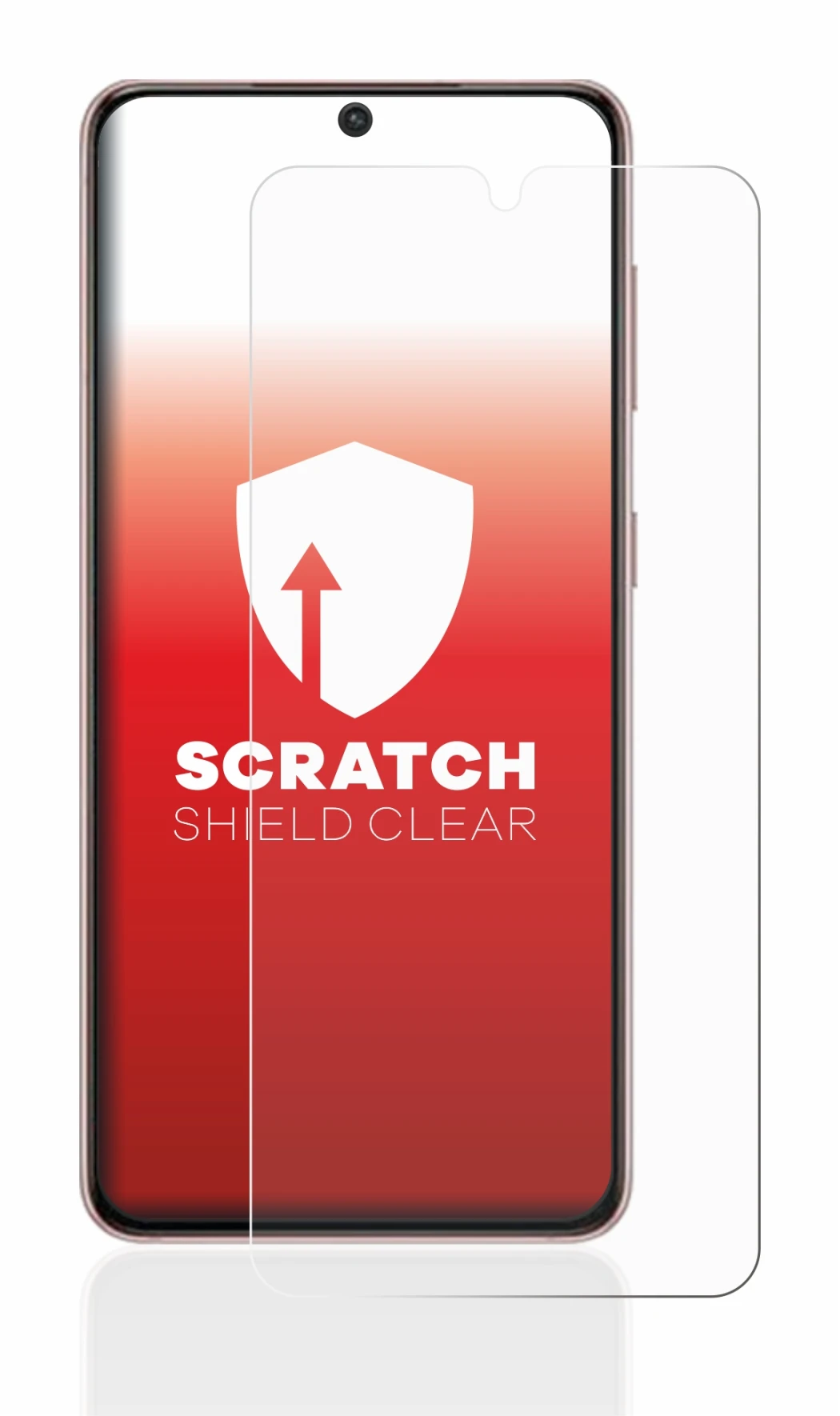 Imagen del dispositivo Samsung Galaxy S21 con una amplia variedad de protectores de pantalla.