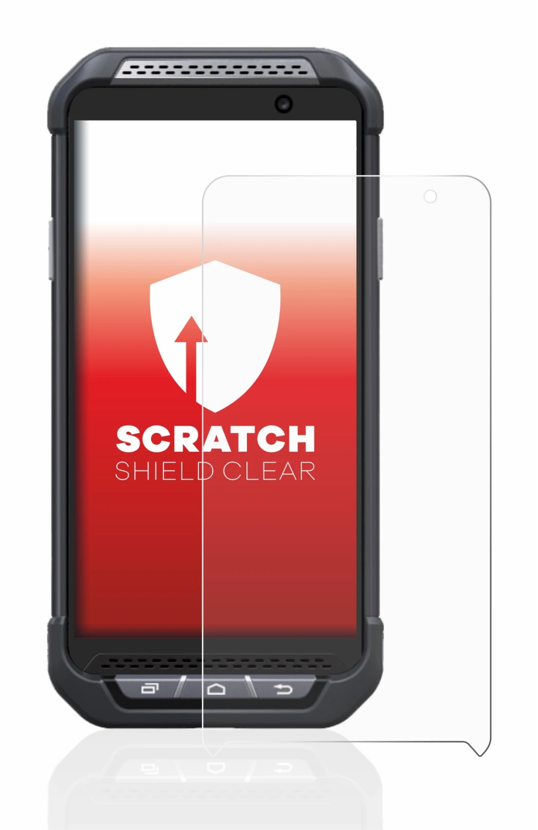 Imagen del dispositivo Point Mobile PM85 con una amplia variedad de protectores de pantalla.