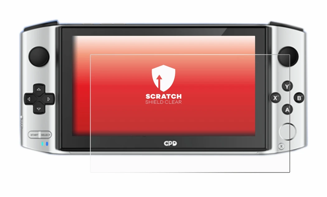 Imagen del dispositivo GPD Win 3 con una amplia variedad de protectores de pantalla.