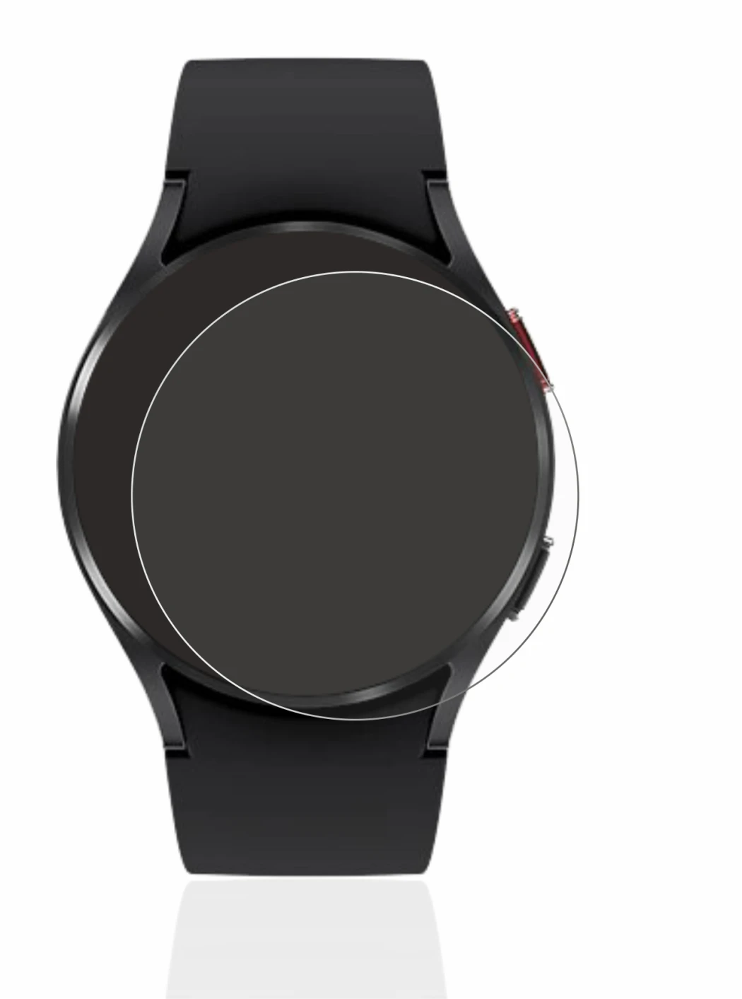 Imagen del dispositivo Samsung Galaxy Watch 4 (40mm) con una amplia variedad de protectores de pantalla.