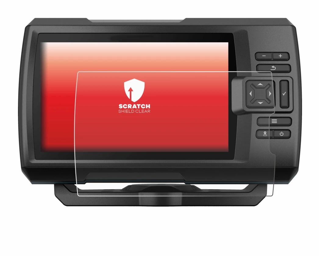 Imagen del dispositivo Garmin Striker Vivid 7cv con una amplia variedad de protectores de pantalla.