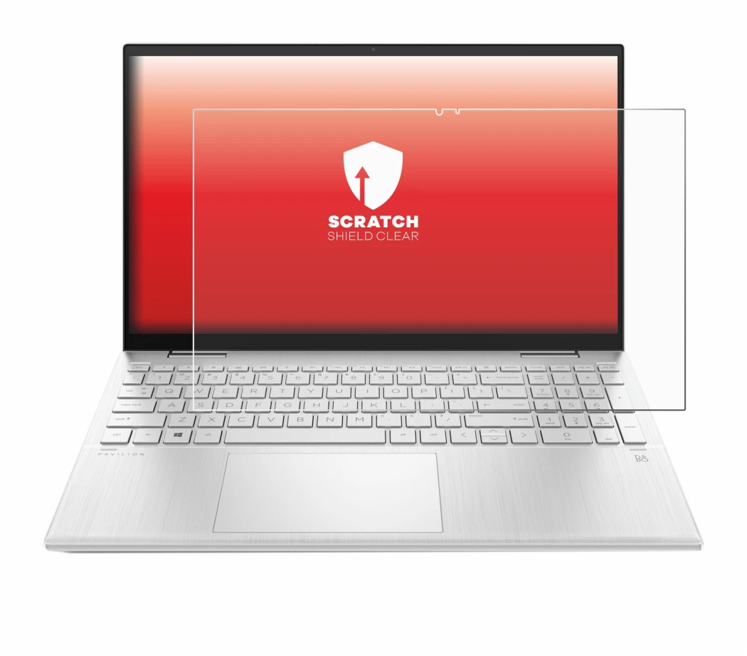 Imagen del dispositivo HP Pavilion x360 (15-erX) con una amplia variedad de protectores de pantalla.