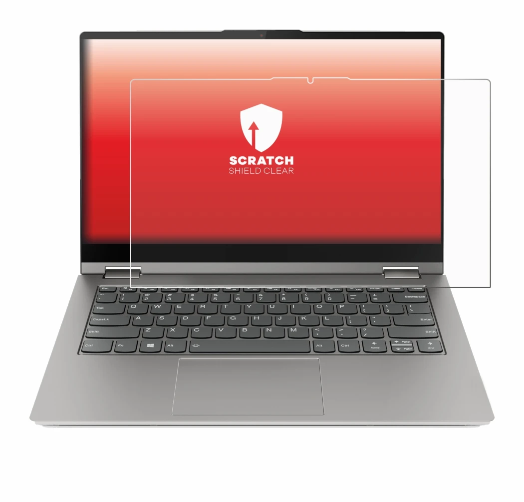 Imagen del dispositivo Lenovo ThinkBook 14s Yoga con una amplia variedad de protectores de pantalla.