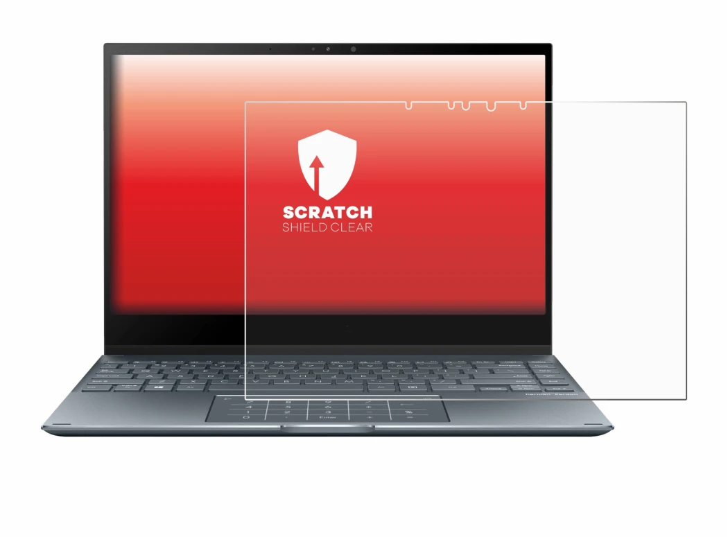 Imagen del dispositivo ASUS ZenBook Flip 13 UX363EA con una amplia variedad de protectores de pantalla.