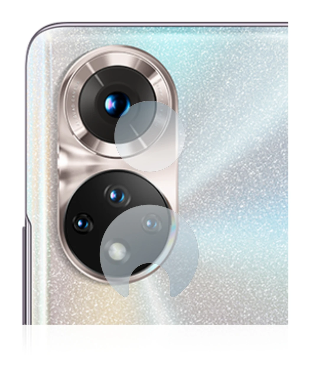 Imagen del dispositivo Honor 50 (SÓLO Cámara) con una amplia variedad de protectores de pantalla.