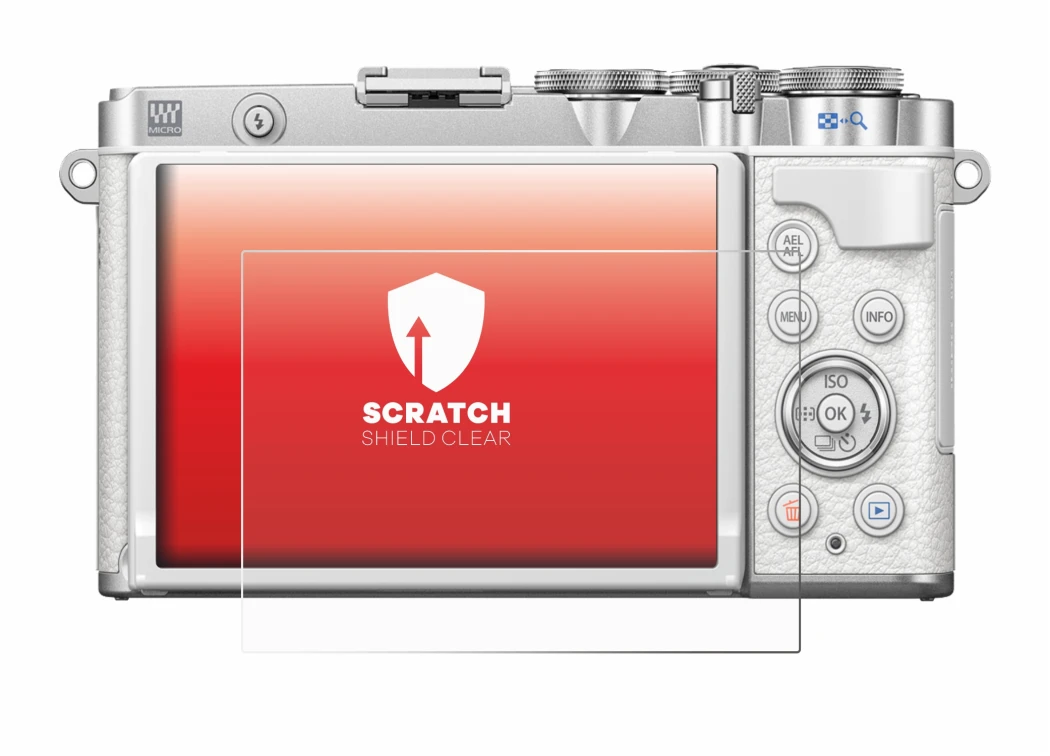 Imagen del dispositivo Olympus PEN E-P7 con una amplia variedad de protectores de pantalla.