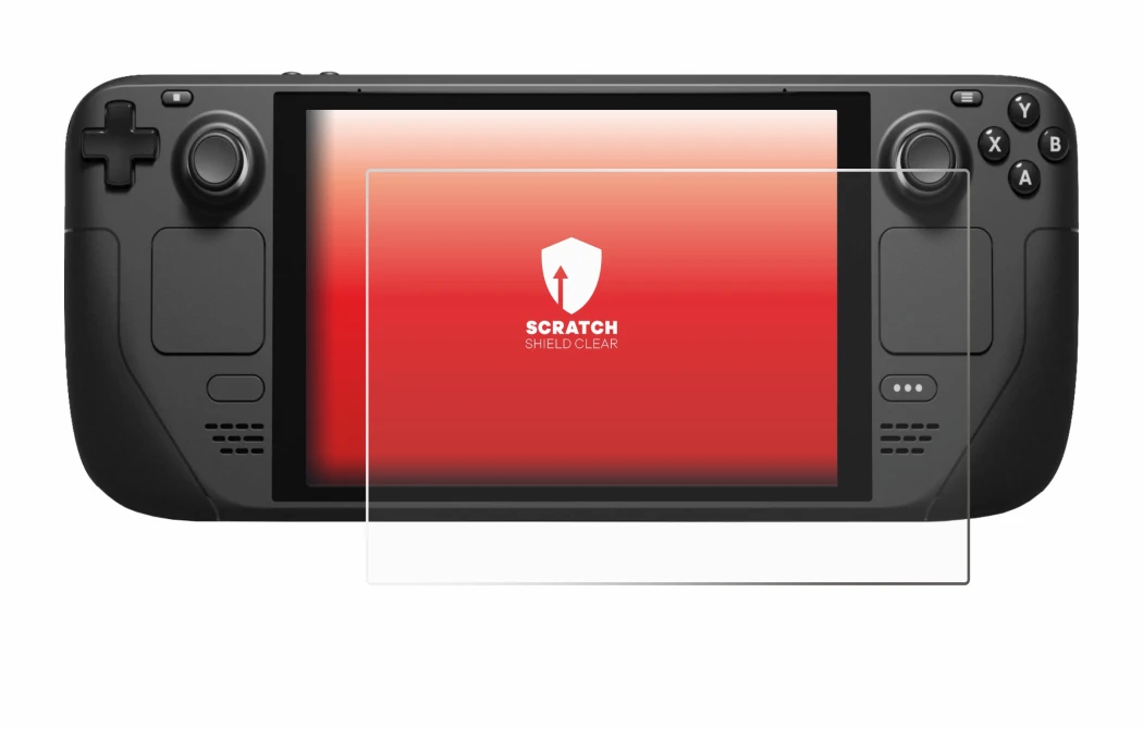 Imagen del dispositivo Valve Steam Deck con una amplia variedad de protectores de pantalla.