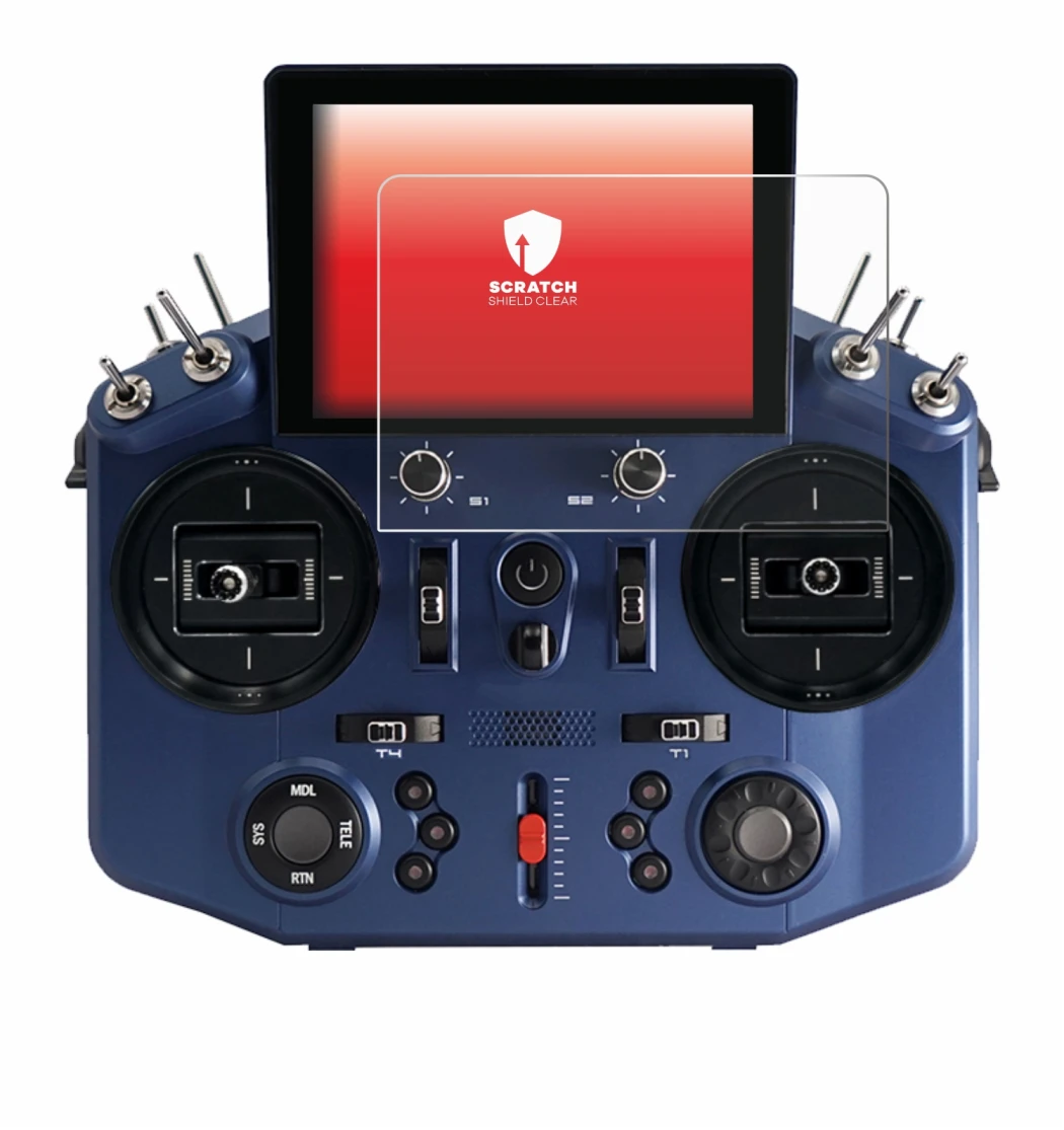 Imagen del dispositivo FrSky Tandem X20S con una amplia variedad de protectores de pantalla.