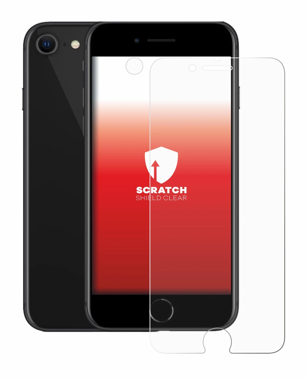 Imagen del dispositivo Apple iPhone SE 2 2020 (Frontal+Cámara) con una amplia variedad de protectores de pantalla.