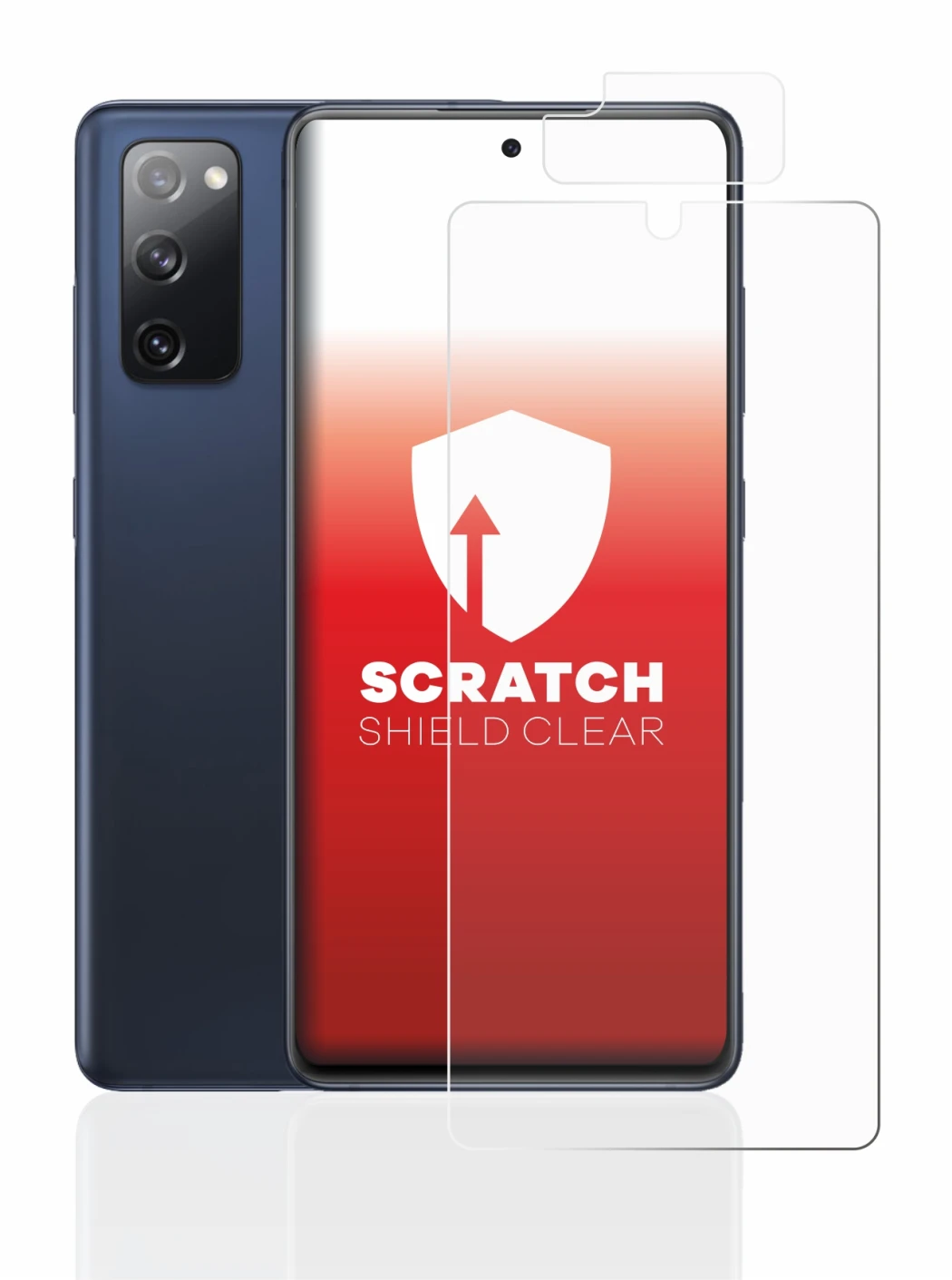 Imagen del dispositivo Samsung Galaxy S20 FE (Frontal+Cámara) con una amplia variedad de protectores de pantalla.