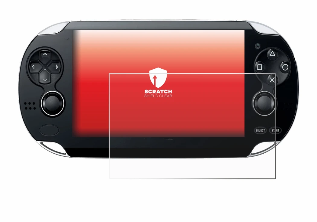 Imagen del dispositivo Sony Playstation PS Vita con una amplia variedad de protectores de pantalla.