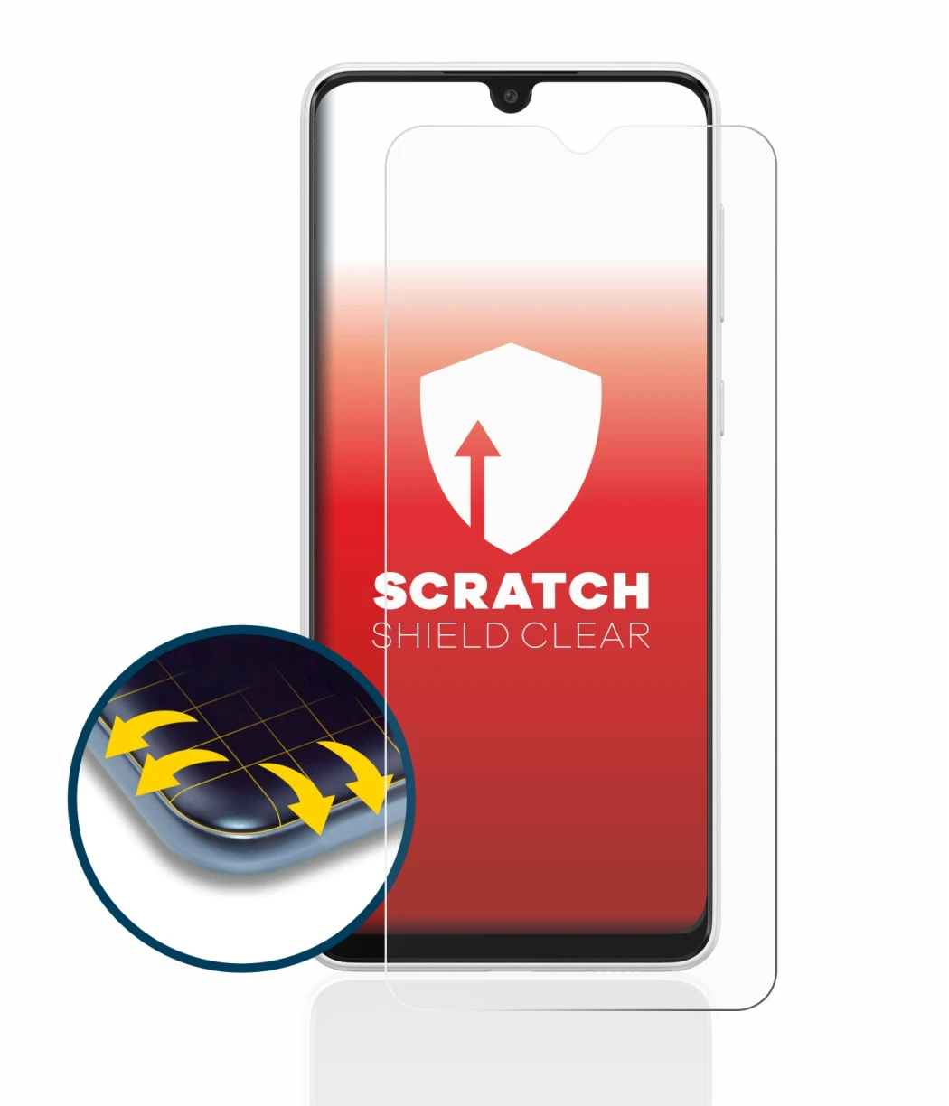 Imagen del dispositivo Samsung Galaxy A03 con una amplia variedad de protectores de pantalla.