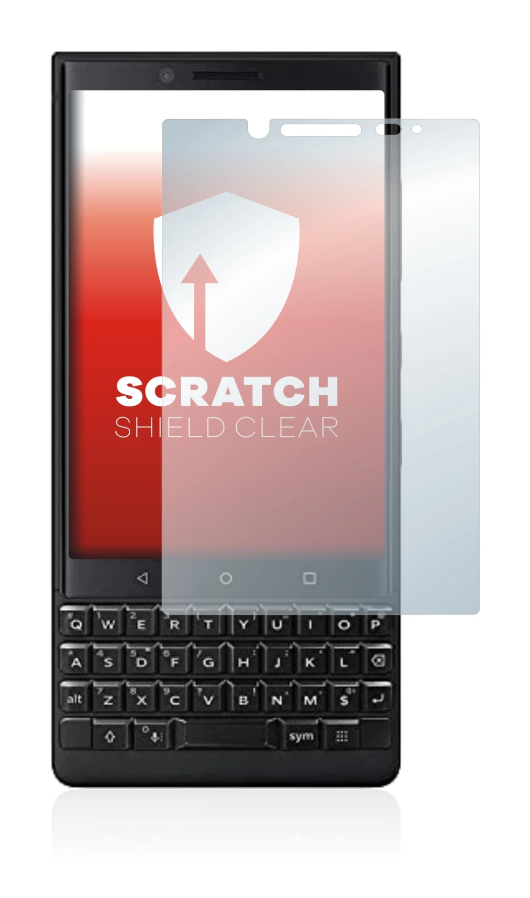 Imagen del dispositivo BlackBerry Key2 (Dual Sim) con una amplia variedad de protectores de pantalla.