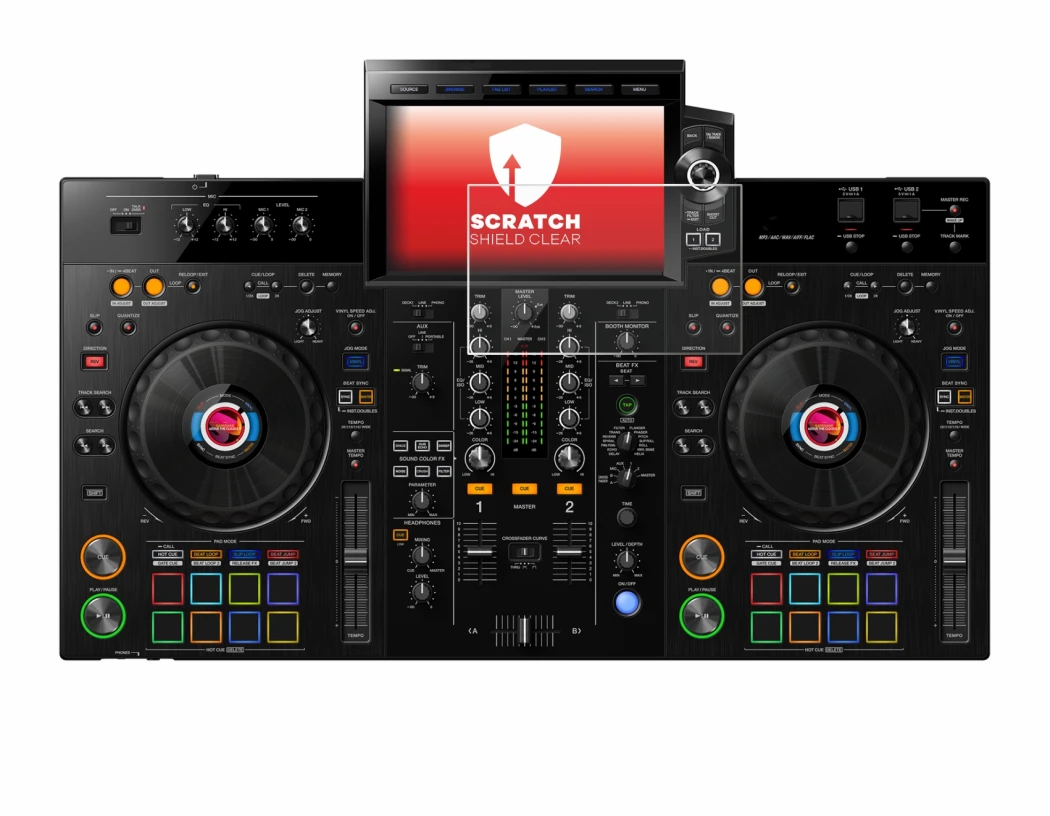 Imagen del dispositivo Pioneer XDJ-RX3 con una amplia variedad de protectores de pantalla.
