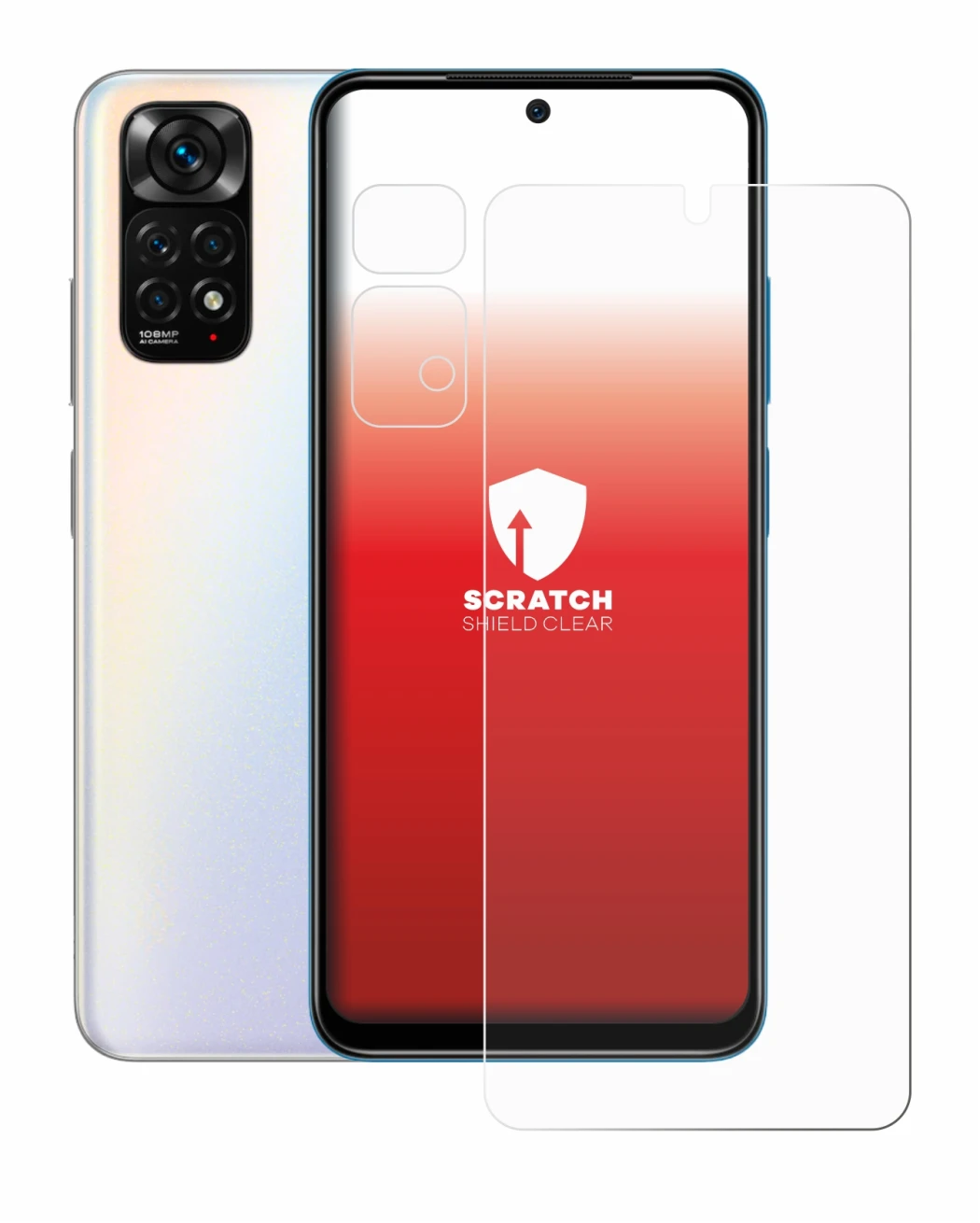 Imagen del dispositivo Xiaomi Redmi Note 11S (Frontal+Cámara) con una amplia variedad de protectores de pantalla.