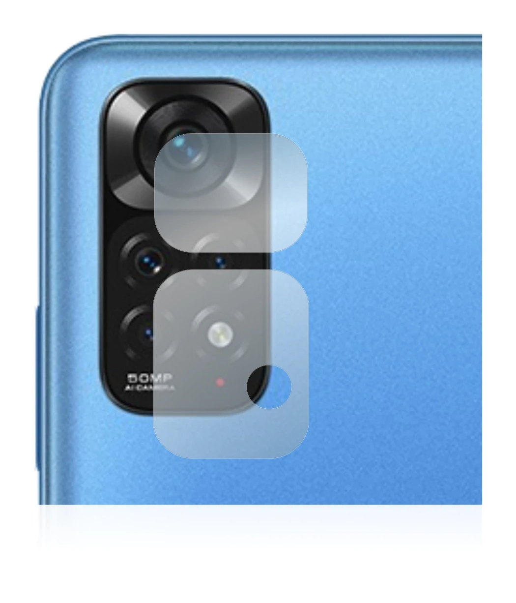 Imagen del dispositivo Xiaomi Redmi Note 11 (SÓLO Cámara) con una amplia variedad de protectores de pantalla.