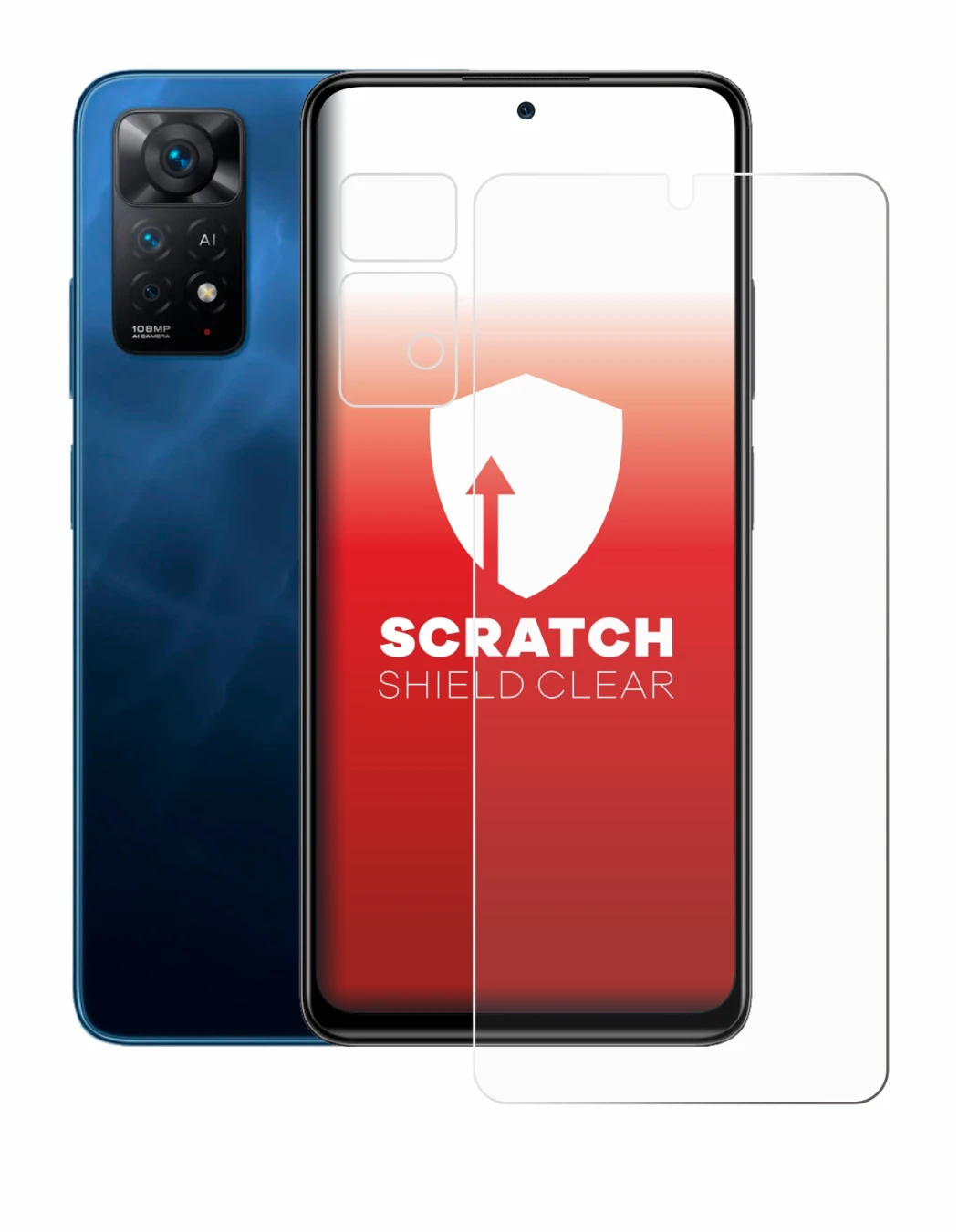 Imagen del dispositivo Xiaomi Redmi Note 11 Pro 5G (Frontal+Cámara) con una amplia variedad de protectores de pantalla.