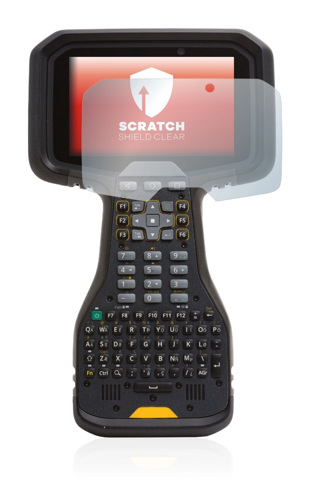 Imagen del dispositivo Trimble TSC5 con una amplia variedad de protectores de pantalla.