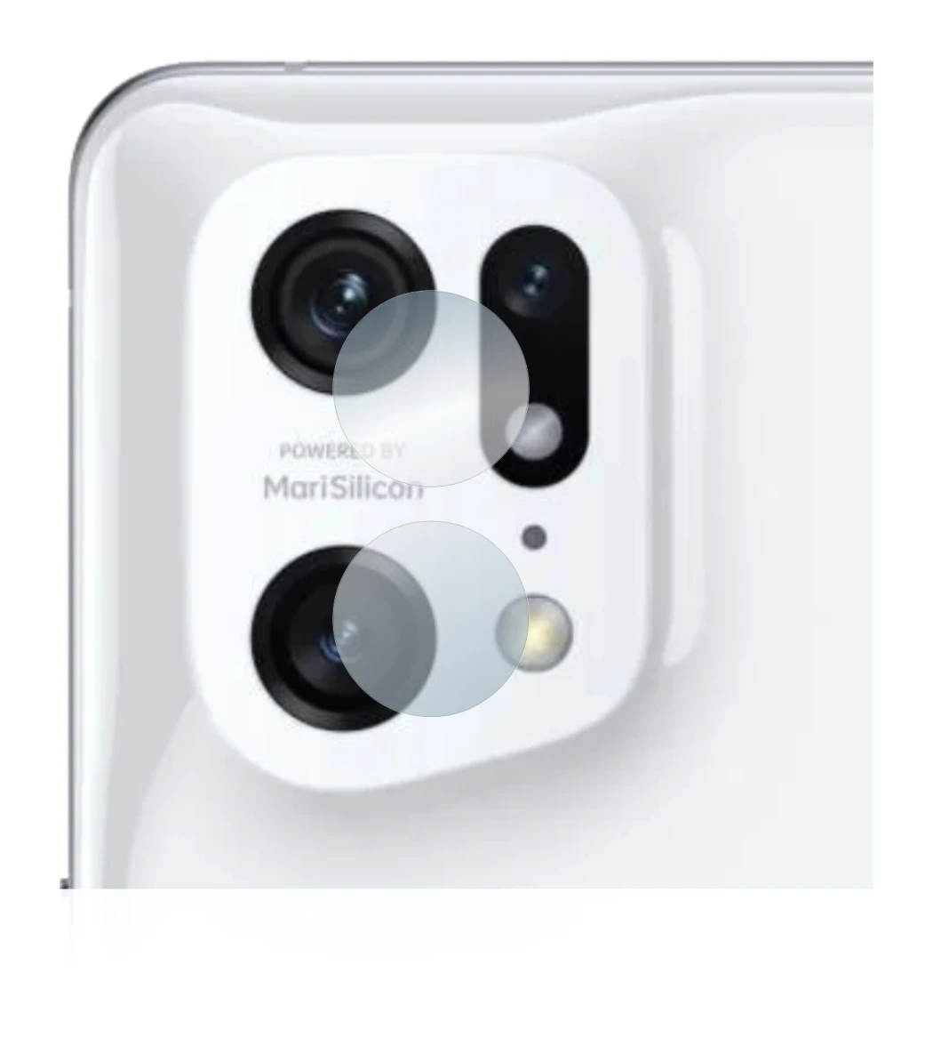 Imagen del dispositivo Oppo Find X5 Pro (SÓLO Cámara) con una amplia variedad de protectores de pantalla.