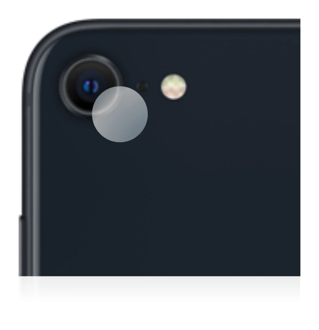 Imagen del dispositivo Apple iPhone SE 3 2022 (SÓLO Cámara) con una amplia variedad de protectores de pantalla.