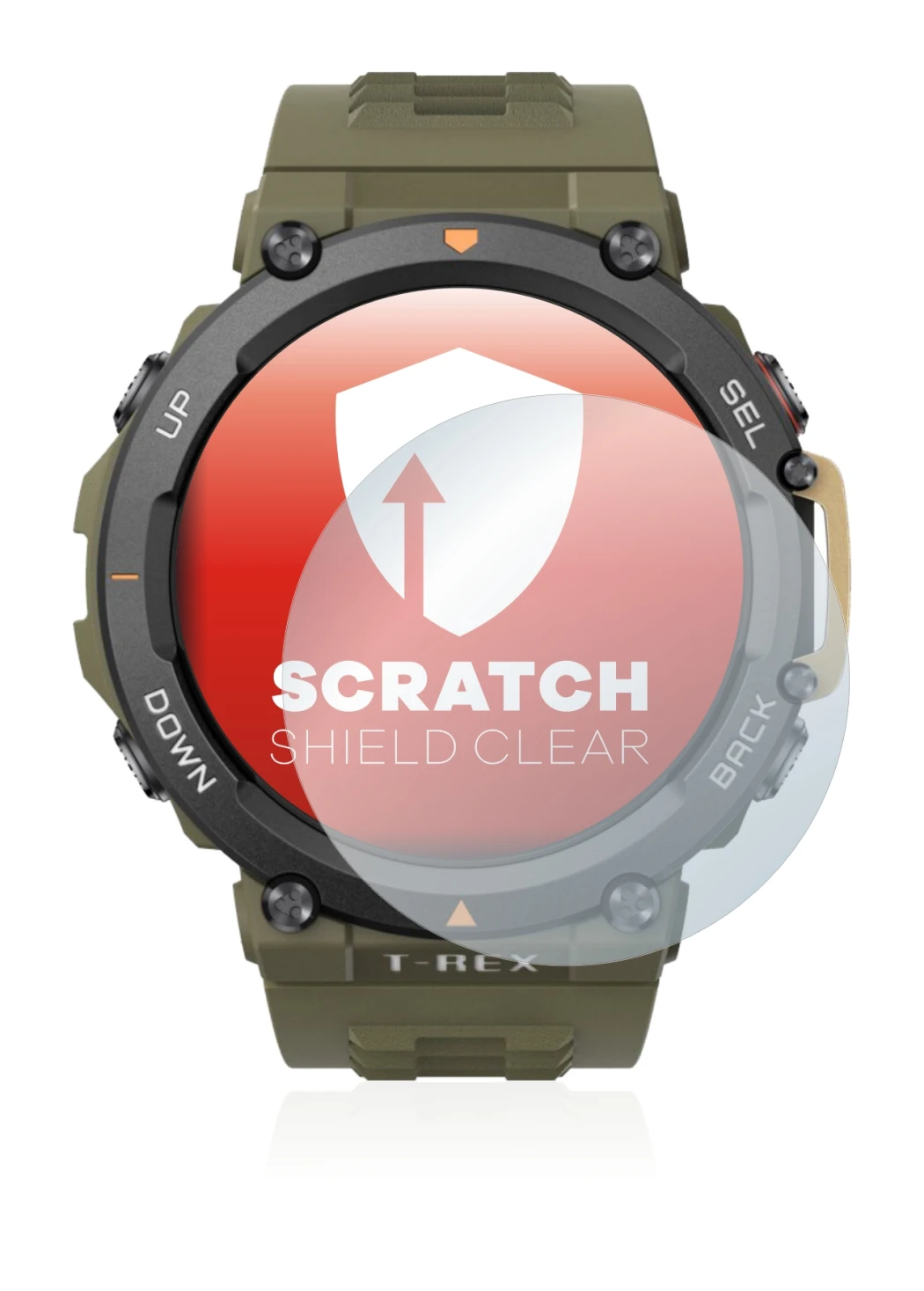 Imagen del dispositivo Huami Amazfit T-Rex 2 con una amplia variedad de protectores de pantalla.