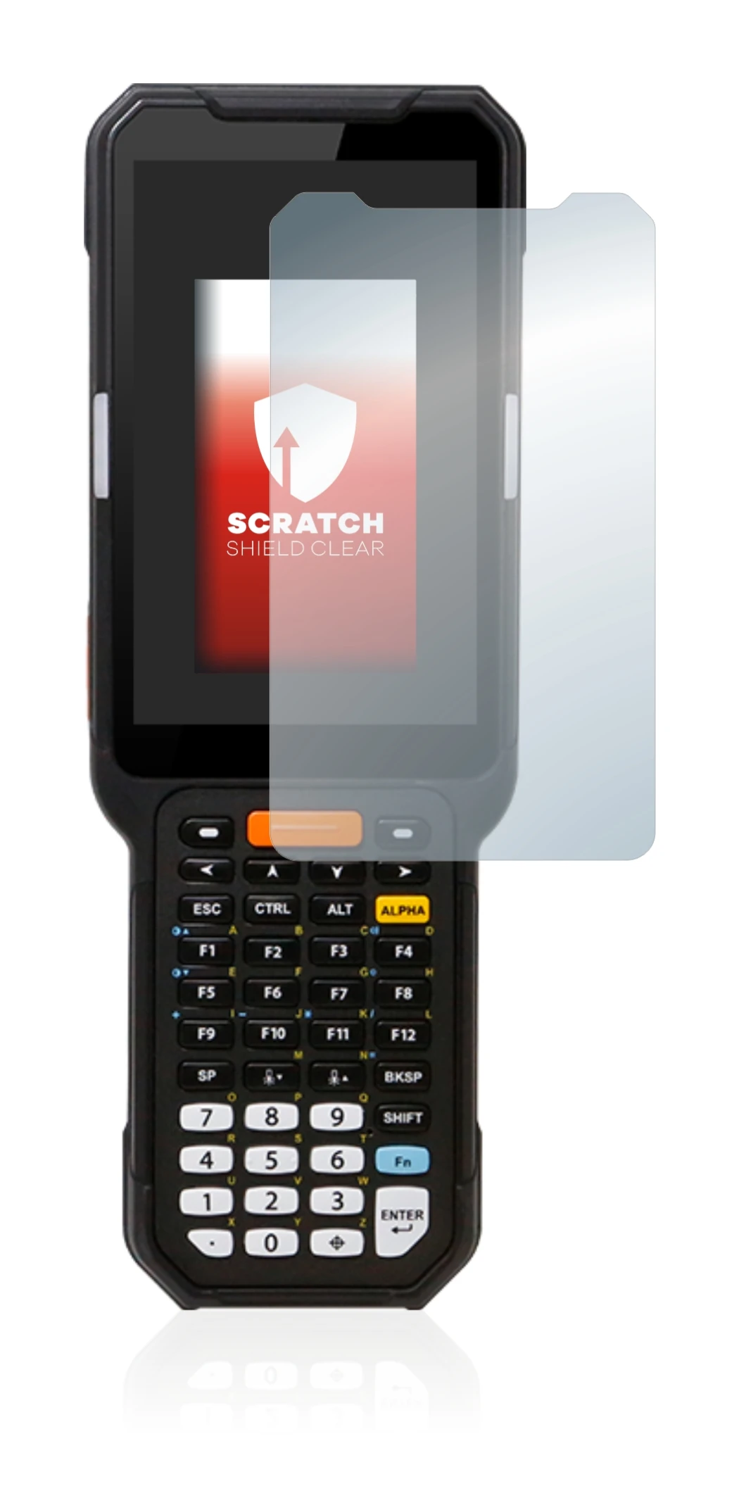 Imagen del dispositivo Point Mobile PM451 con una amplia variedad de protectores de pantalla.