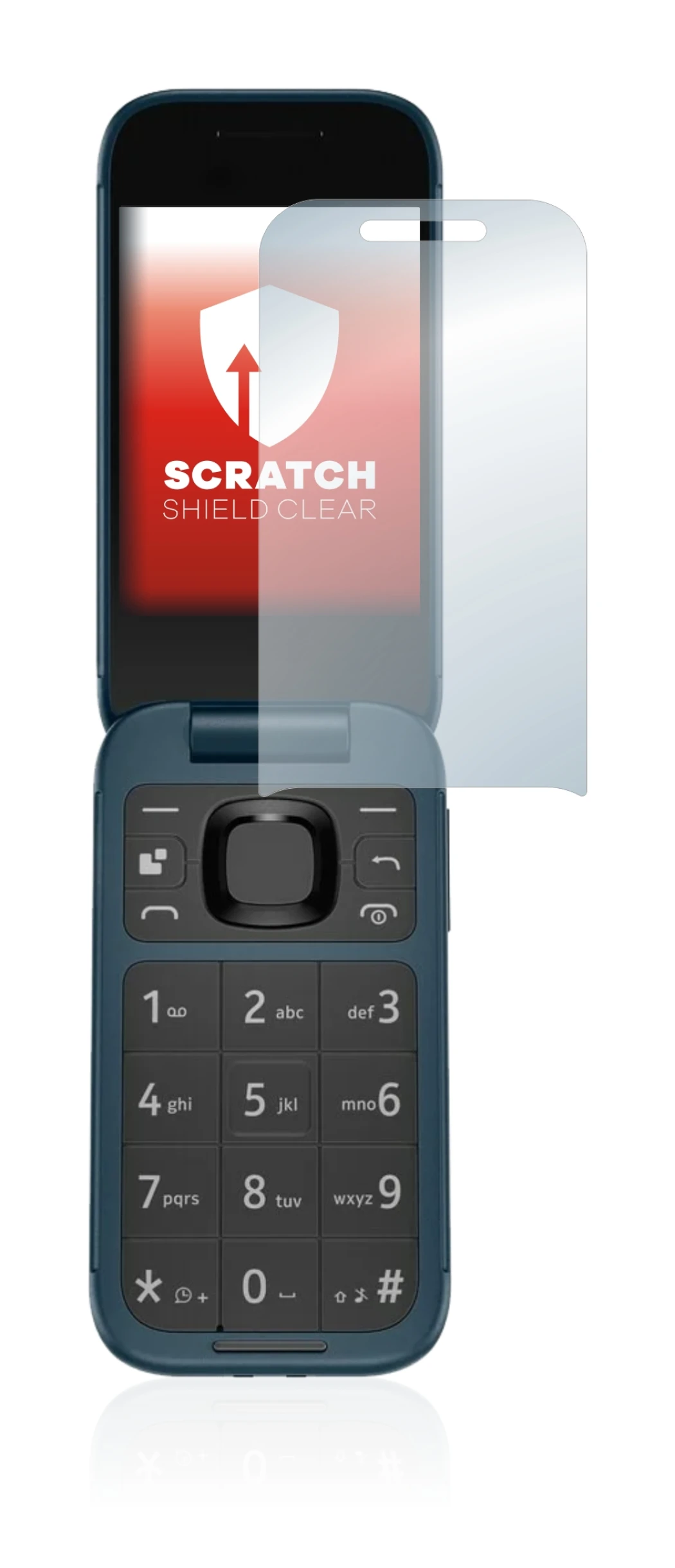 Imagen del dispositivo Nokia 2660 Flip con una amplia variedad de protectores de pantalla.