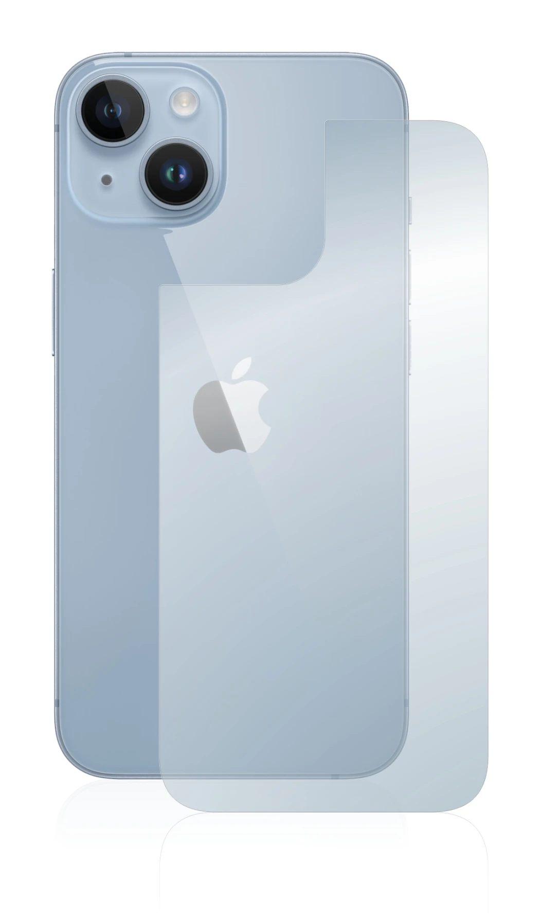Imagen del dispositivo Apple iPhone 14 (Trasero) con una amplia variedad de protectores de pantalla.