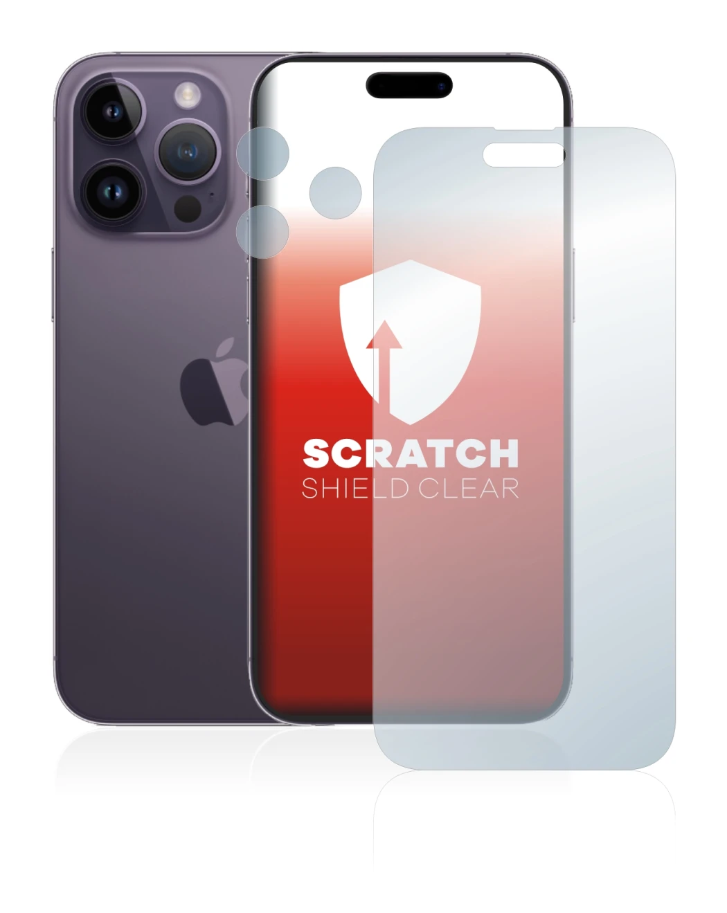 Imagen del dispositivo Apple iPhone 14 Pro Max (Frontal+Cámara) con una amplia variedad de protectores de pantalla.