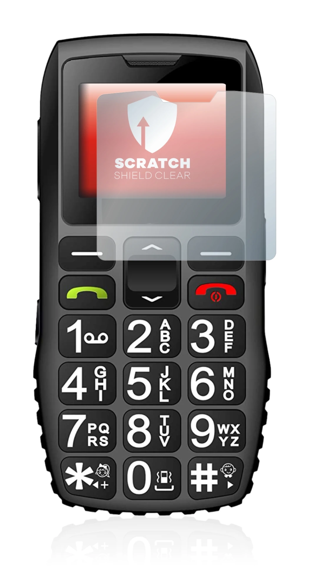 Imagen del dispositivo artfone C1 + con una amplia variedad de protectores de pantalla.