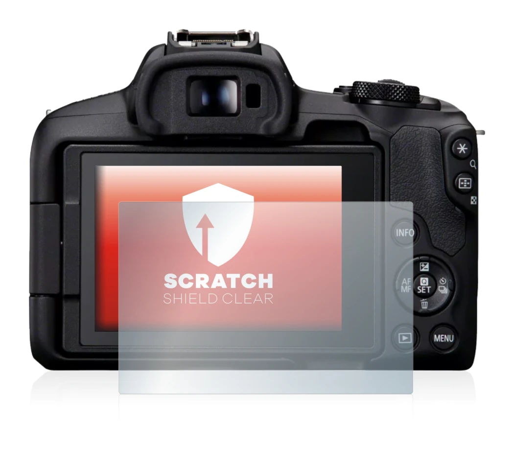 Imagen del dispositivo Canon EOS R50 con una amplia variedad de protectores de pantalla.