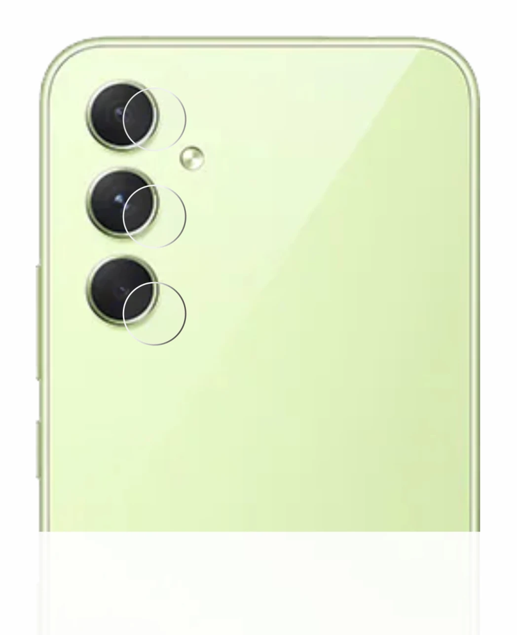 Imagen del dispositivo Samsung Galaxy A54 5G (SÓLO Cámara) con una amplia variedad de protectores de pantalla.