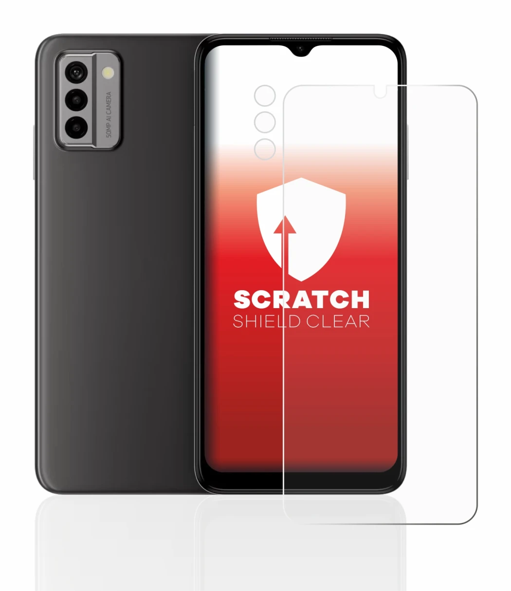 Imagen del dispositivo Nokia G22 (Frontal+Cámara) con una amplia variedad de protectores de pantalla.