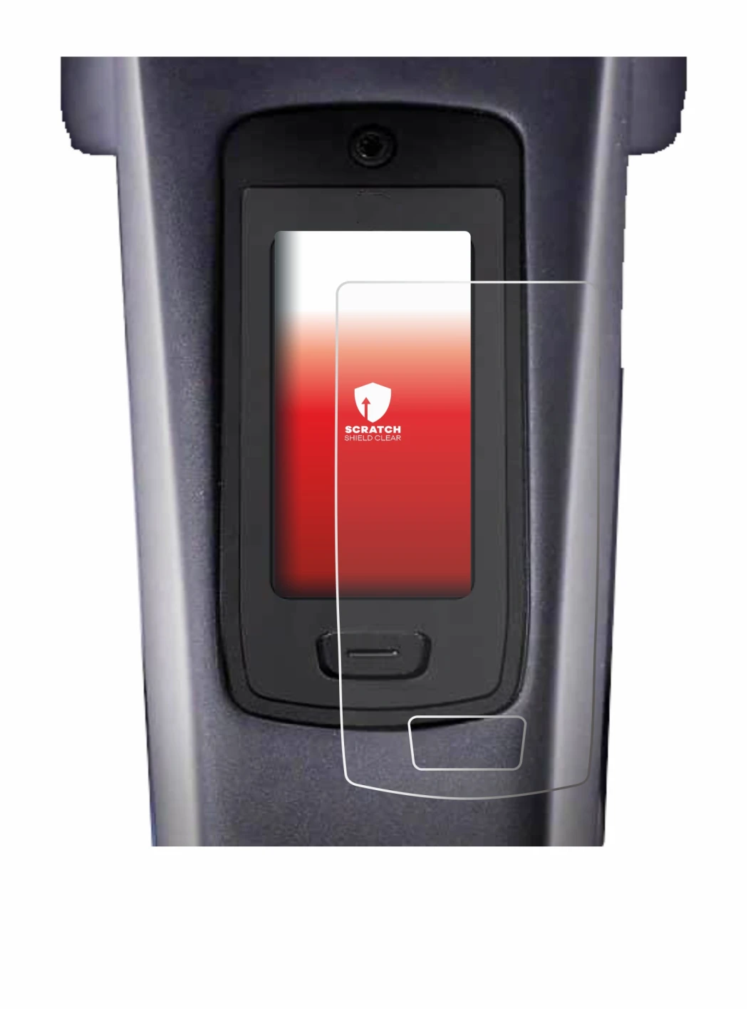 Imagen del dispositivo TQ HPR50 E-Bike System con una amplia variedad de protectores de pantalla.