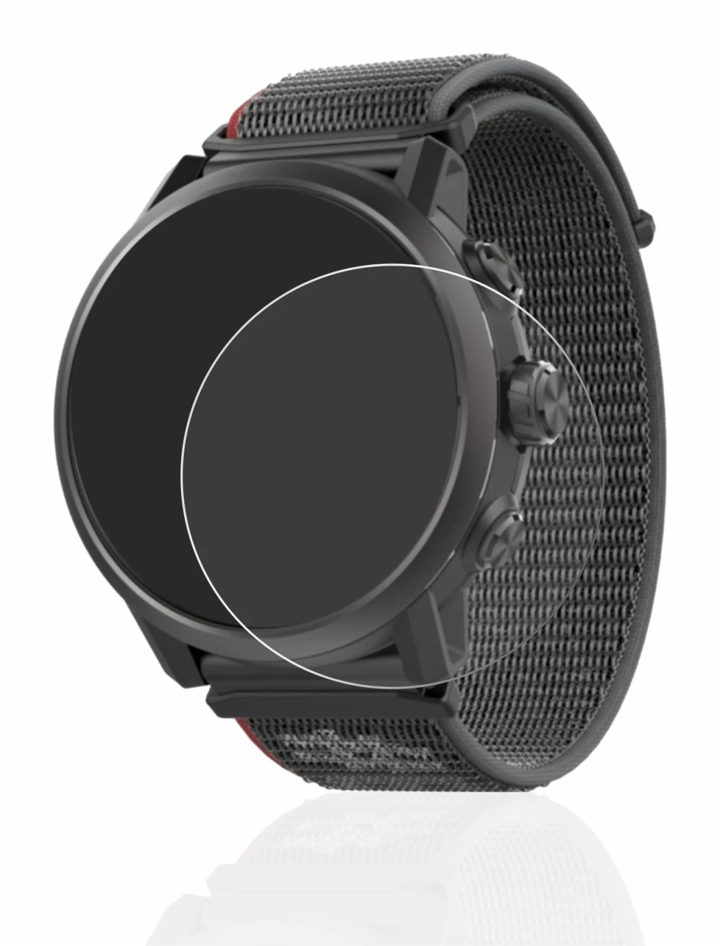 Imagen del dispositivo Coros Apex 2 con una amplia variedad de protectores de pantalla.