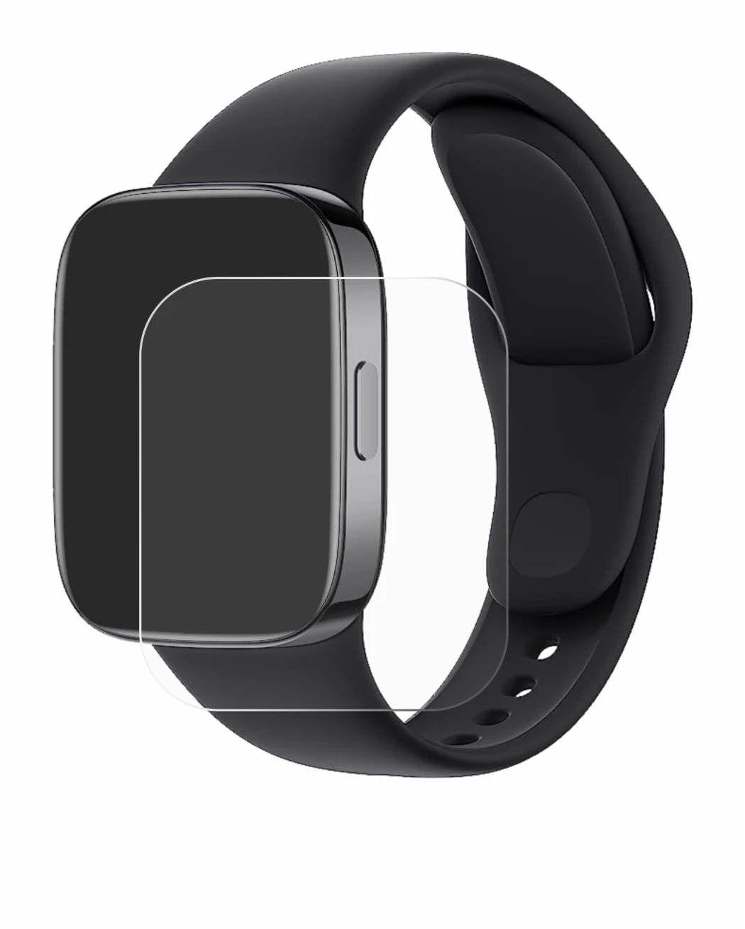 Imagen del dispositivo Xiaomi Redmi Watch 3 con una amplia variedad de protectores de pantalla.