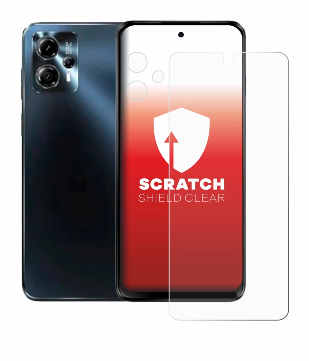 Imagen del dispositivo Motorola Moto G13 (Frontal+Cámara) con una amplia variedad de protectores de pantalla.