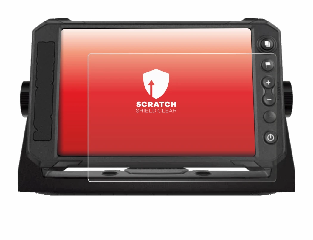 Imagen del dispositivo Lowrance Elite FS 7 con una amplia variedad de protectores de pantalla.